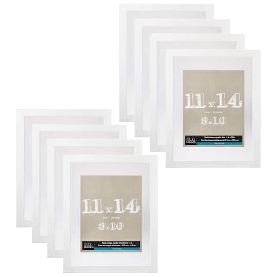 8 Pack: White 11&#x22; x 14&#x22; Float Frame, Belmont by Studio D&#xE9;cor&#xAE;